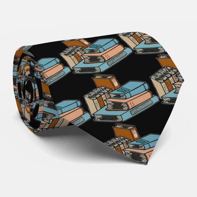 Corbata Lazo de los LIBROS de ESCUELA (Enrollado)