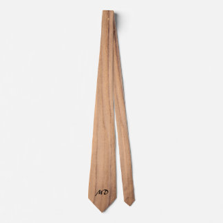 Corbata Lazo de madera ligero del monograma