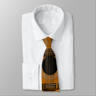 Corbata Lazo de madera natural de la música de la guitarra