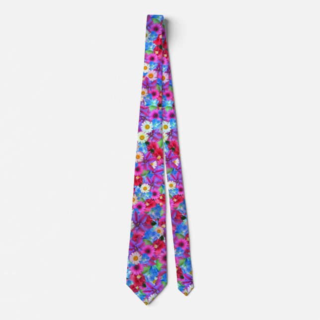 Corbata lazo de margaritas de primavera (Anverso)