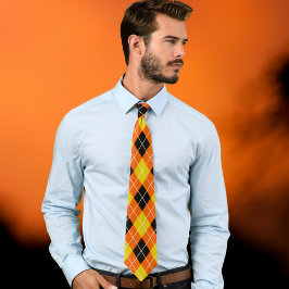 Corbata Lazo de patrón de arglos de Halloween - Colo espel