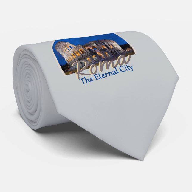 Corbata Lazo de ROMA Italia (Enrollado)