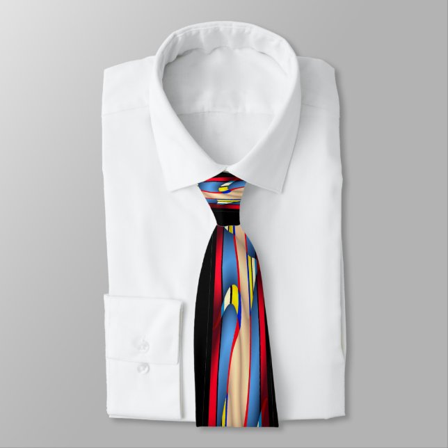 Corbata lazo de vestido multicolor (Atado)