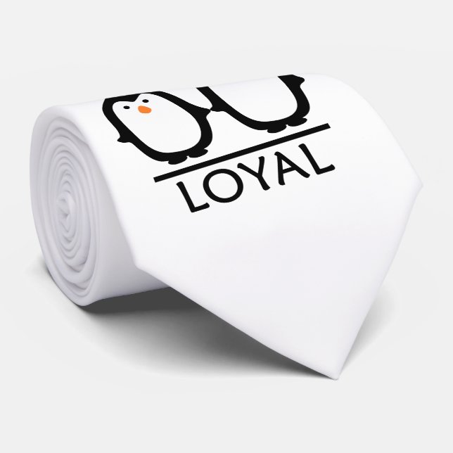 Corbata Lazo del amor del pingüino (Enrollado)