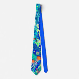 Corbata Lazo del arte del océano, lazo de las medusas,