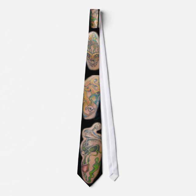 Corbata Lazo del collage del tatuaje (Anverso)