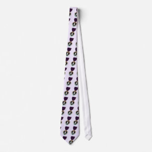 Corbata lazo del corazón púrpura
