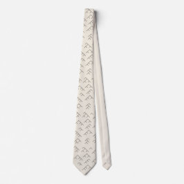 Corbata Lazo del diagrama de árbol - crema y negro