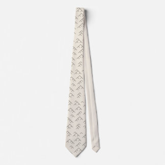 Corbata Lazo del diagrama de árbol - crema y negro
