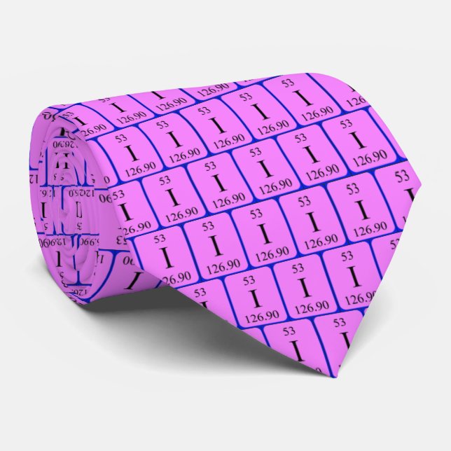Corbata Lazo del elemento 53 - yodo (Enrollado)