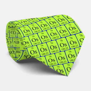 Corbata Lazo del elemento 76 - osmio