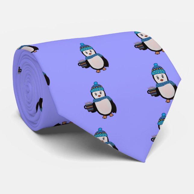 Corbata Lazo del invierno del pingüino (Enrollado)