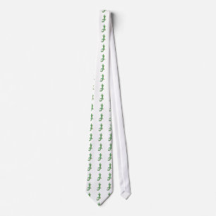 Corbata lazo del lagarto verde