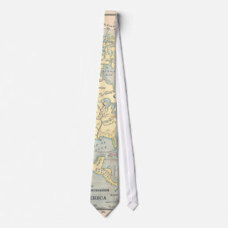 Corbata Lazo del mapa del vintage