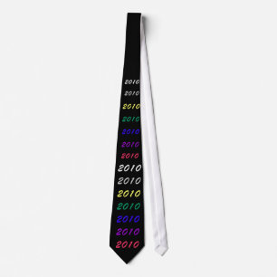Corbata Lazo del multicolor 2010 en negro