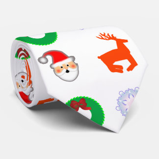 Corbata Lazo del navidad blanco