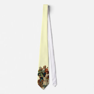 Corbata Lazo del navidad del padre del vintage