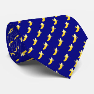 Corbata Lazo del plátano de los azules marinos