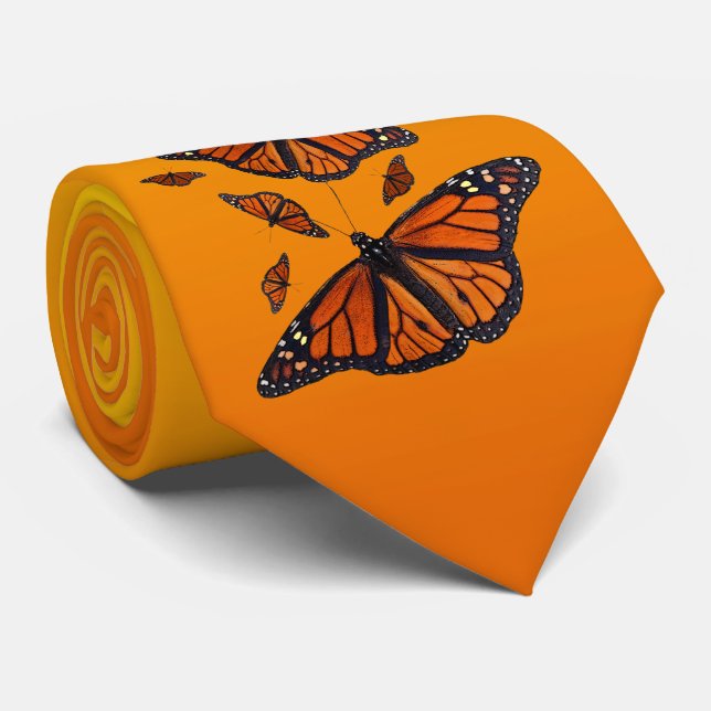 Corbata Lazo del relevo del monarca (luz/anaranjado (Enrollado)