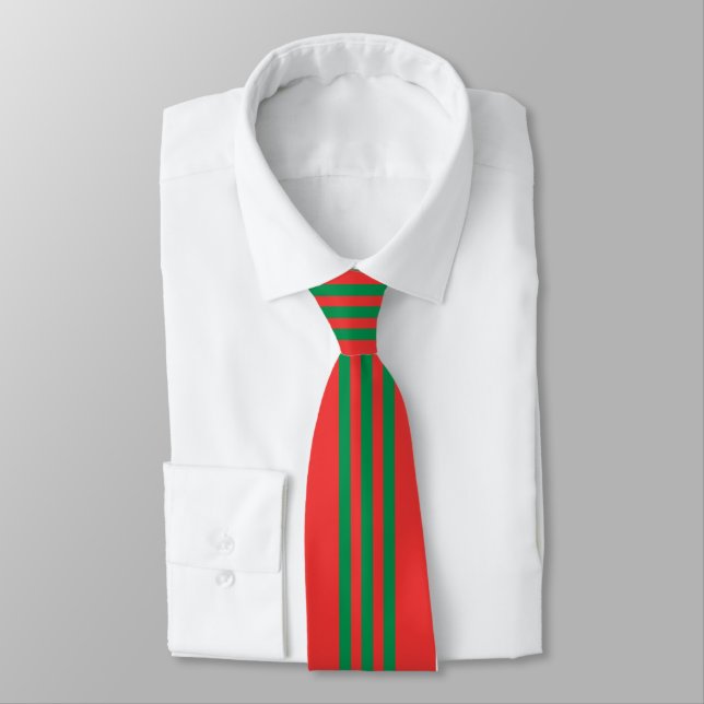 Corbata Lazo del rojo y del verde (Atado)