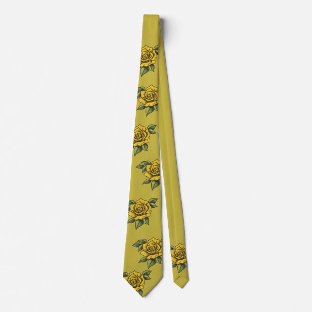Corbata Lazo del rosa amarillo (Anverso)