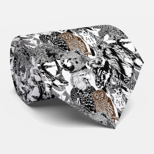 Corbata Lazo del Soporte-hacia fuera del búho