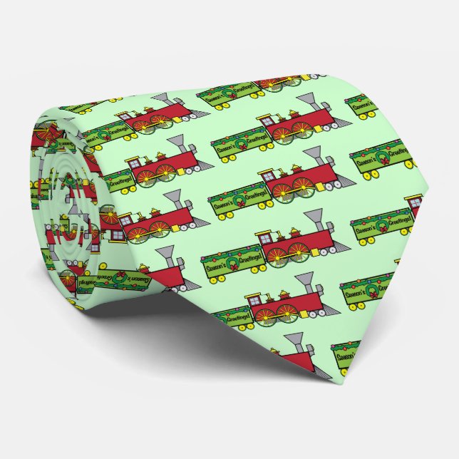 Corbata Lazo del tren del navidad (Enrollado)