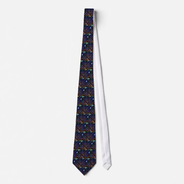 Corbata Lazo digital del arte del fractal (Anverso)