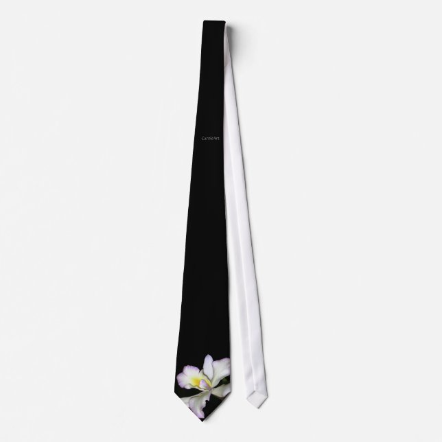 Corbata Lazo elegante de la boda de la orquídea (Anverso)