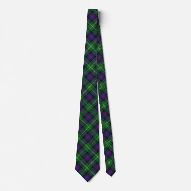 Corbata Lazo escocés del tartán de Sutherland del clan (Anverso)