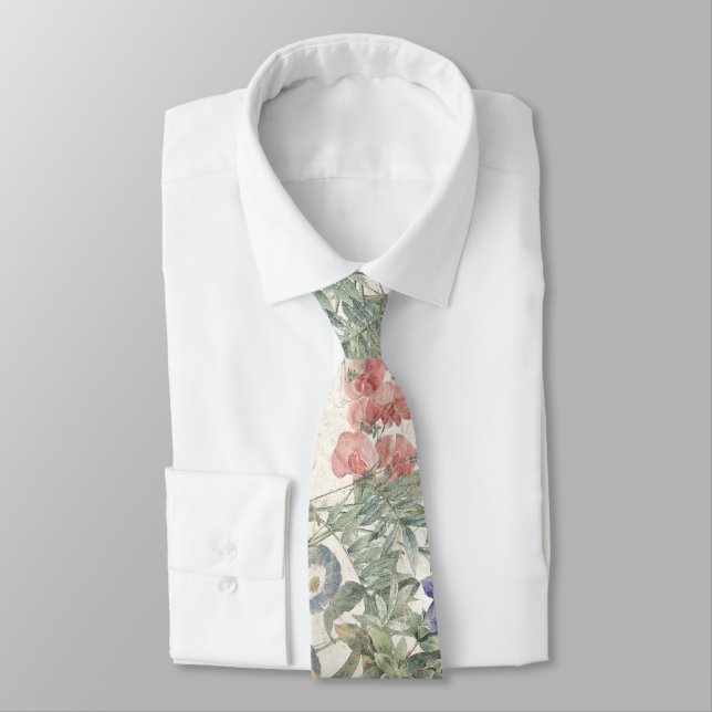 Corbata Lazo floral botánico del jardín de Redoute del (Atado)