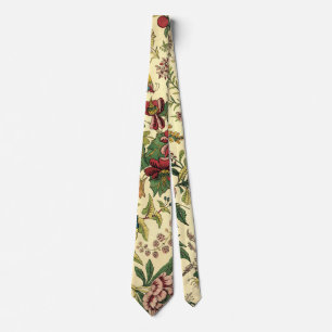 Corbata Lazo floral del modelo de la tapicería del vintag