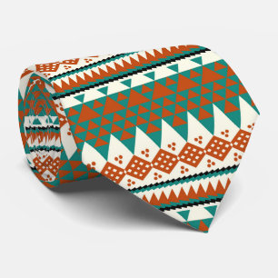 Corbata lazo fresco de cuello con tejas aztecas