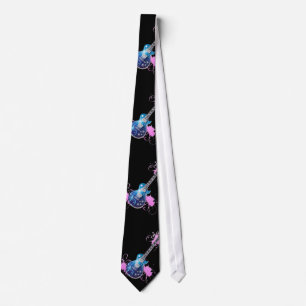 Corbata lazo, guitarra, rock-and-roll