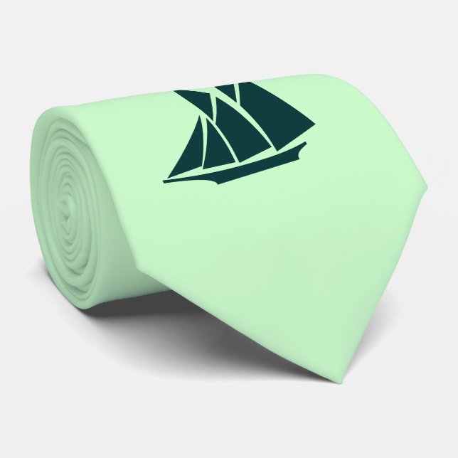 Corbata Lazo hermoso de las insignias del Schooner (Enrollado)