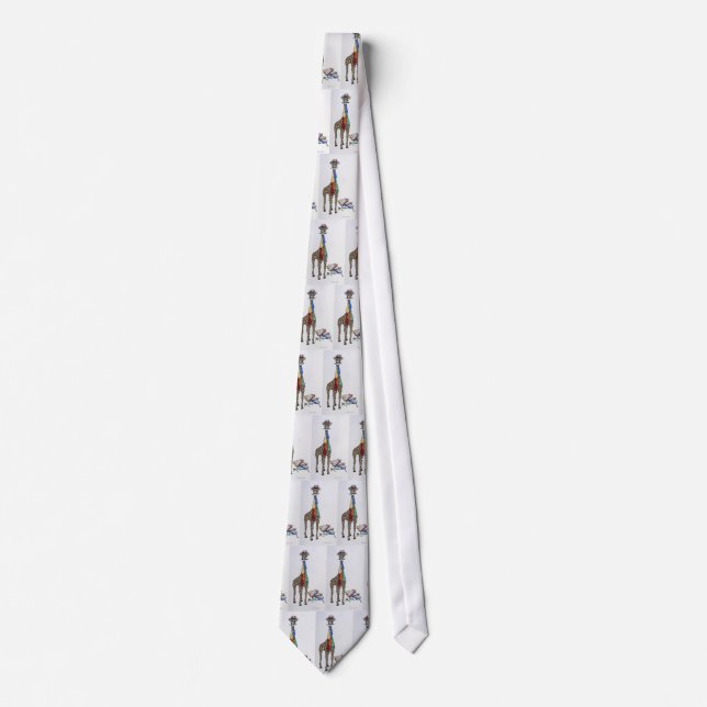 Corbata Lazo, jirafa con las corbatas (Anverso)