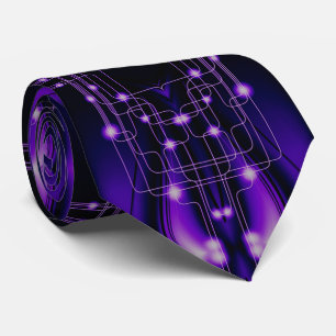 Corbata Lazo ligero púrpura de la tecnología