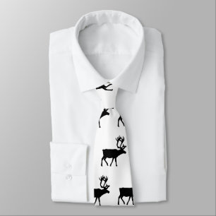 Corbata Lazo modelado alces reales del amor de los hombres