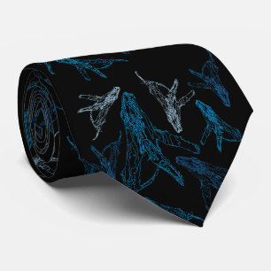 Corbata Lazo modelado ballena jorobada