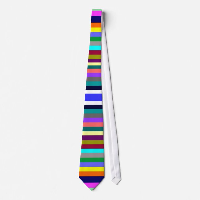 Corbata Lazo modelado rayado colorido (Anverso)