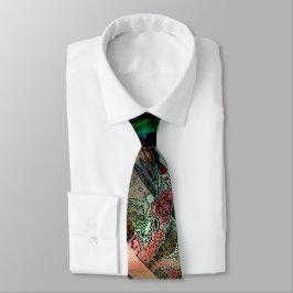 Corbata Lazo multicolor verde