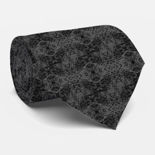 Corbata Lazo negro de la piel de serpiente