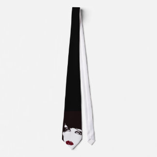 Corbata Lazo para hombre, cara blanca negra roja, en donde