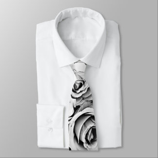 Corbata lazo para hombre color de rosa blanco y negro