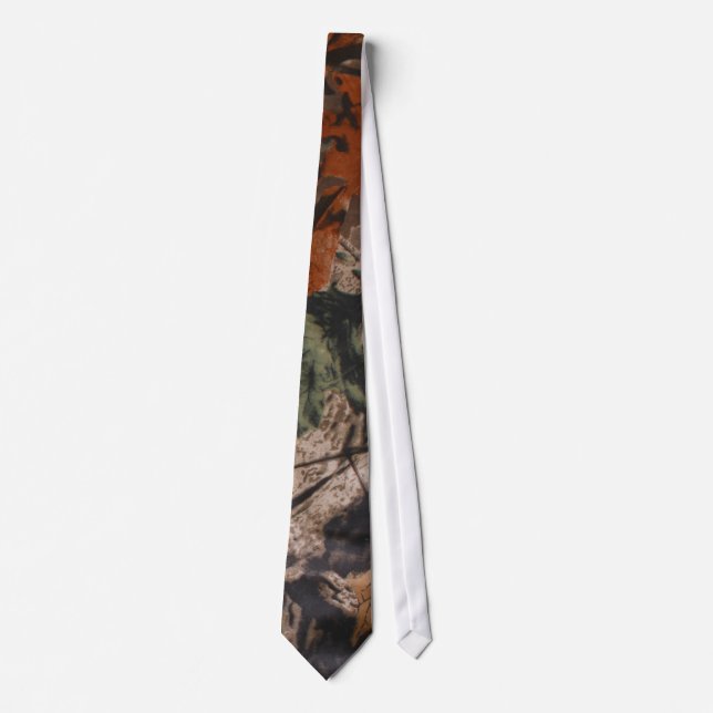 Corbata Lazo para hombre de la hoja real del camuflaje de (Anverso)