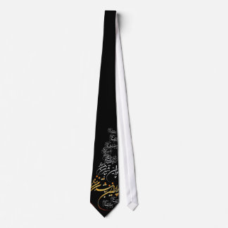 Corbata Lazo persa de la caligrafía