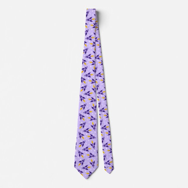 Corbata Lazo púrpura de Rocket retro (Anverso)