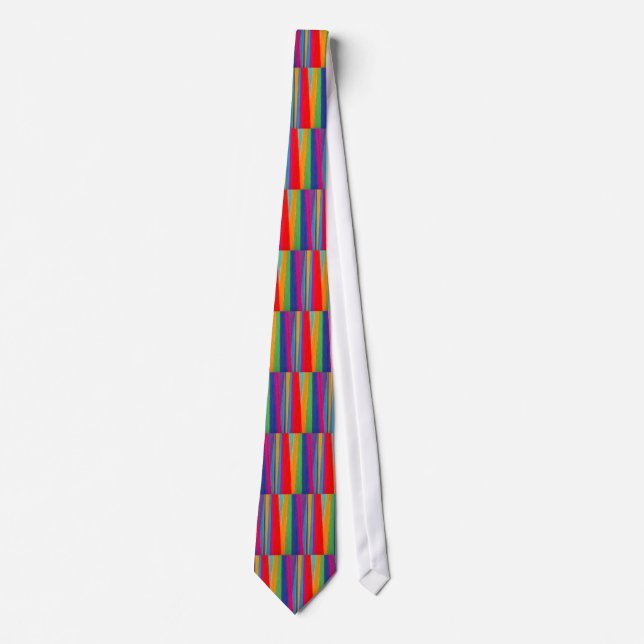 Corbata Lazo rayado multicolor (Anverso)