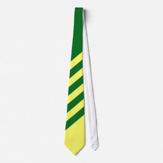 Corbata Lazo rayado verde y amarillo