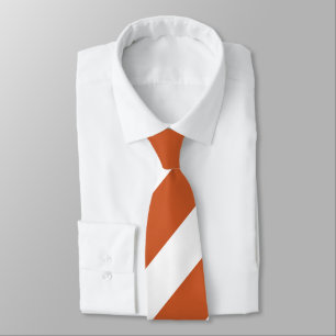 Corbata Lazo regimental amplio quemado del naranja y